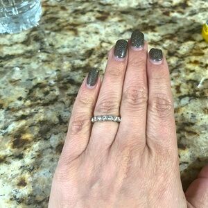 Sparkly SlimDiamond Eternity Band Sz 6.5